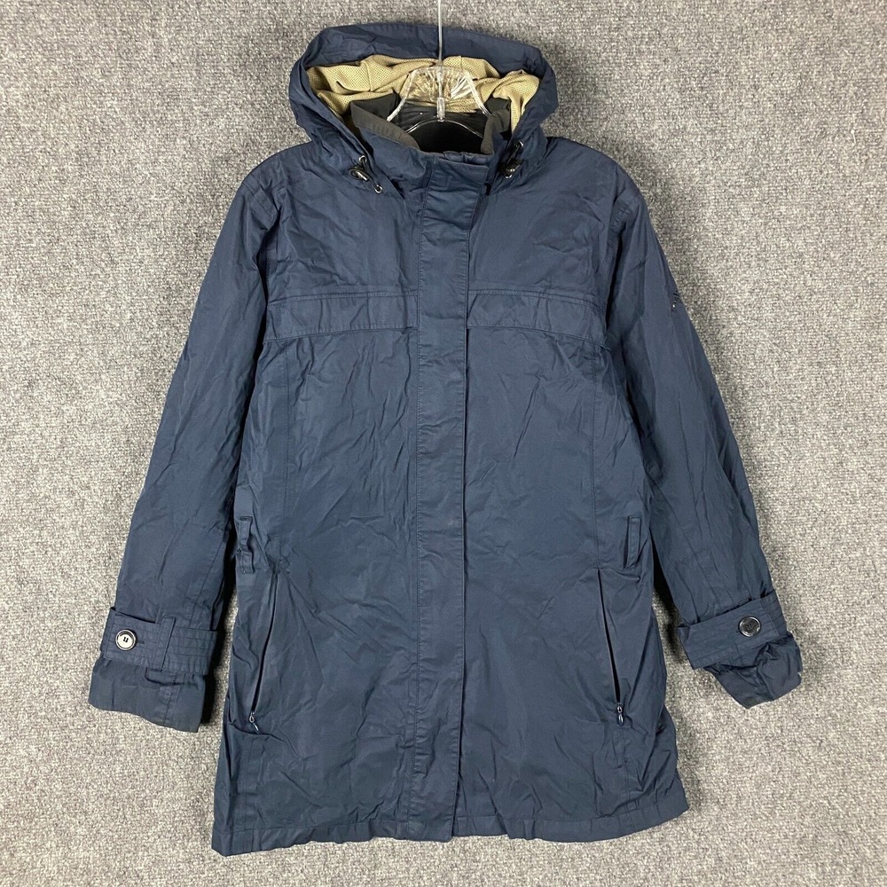 Eastern Mountain Sports Ski Jacket Women's Medium Full Zip Navy Blue Nylon M